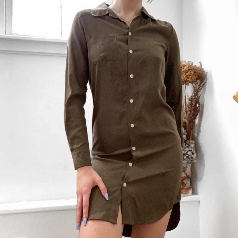 🫒button up dress
